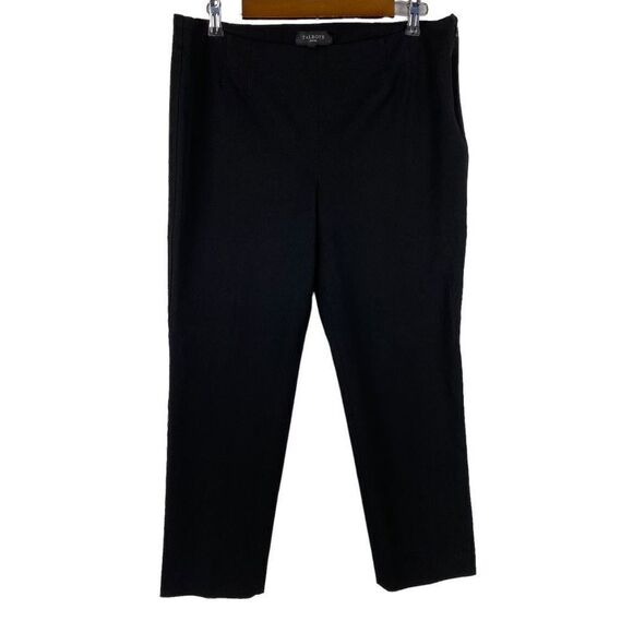 Talbots Women's Refined Bi-Stretch Straight-Leg Pants size 14P Black - Picture 1 of 7